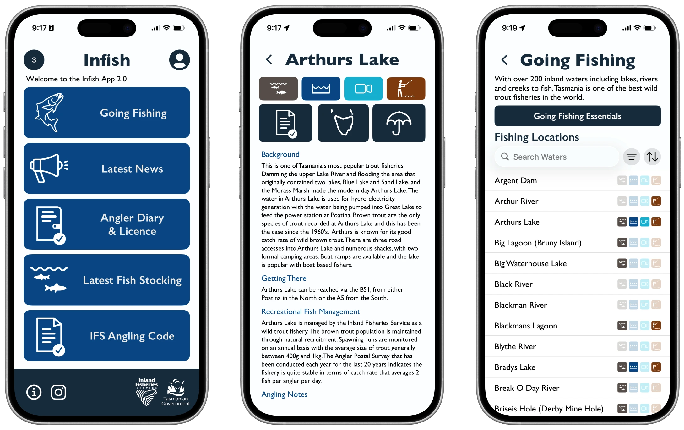 IFS Online mobile interface